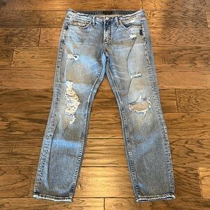 Silver Jeans Not Your Boyfriends Jeans High Rise Size 27